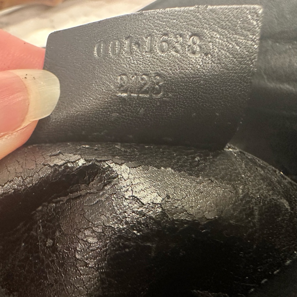 Vintage GUCCI Bamboo Black Leather Satchel Tote - Picture 8 of 14